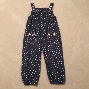 Baby Boden Bunny Overalls Size 2-3 years